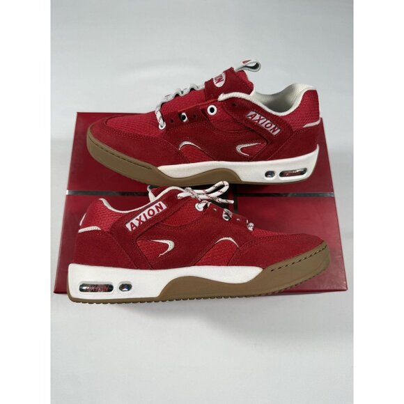 Axion Genesis Shoes Mens Size 6 Red Gum Suede Low Top Skate Sneakers Athletic main image 10